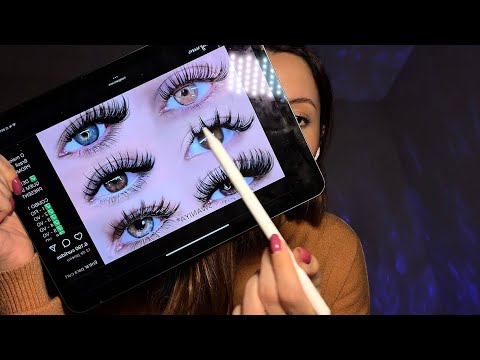 ASMR- FAZENDO SUA EXTENSÃO DE CÍLIOS (sinta como se fosse de verdade)
