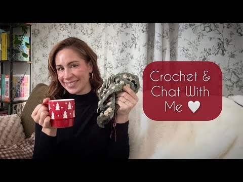 ASMR | Rest & Reflect With Me ✨ Cozy Holiday Crochet + Soft Q&A 🧶✨