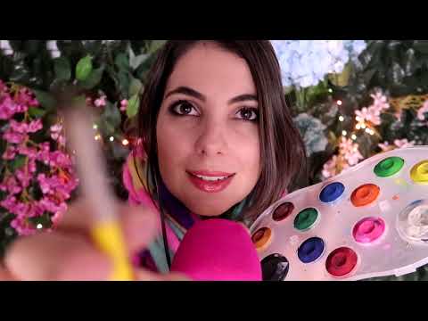 ASMR: ESCOVANDO E DESENHANDO SEU ROSTO