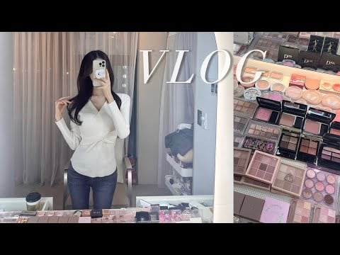 [VLOG] 즉석 떡볶이 맛집 팀홀튼 도넛 헤어 메이크업 모델 하얀풍차 빵 추천