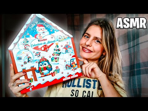 ASMR 🌸 Abriendo el CALENDARIO DE ADVIENTO de Kinder 🎅 🥰 ASMR ESPAÑOL