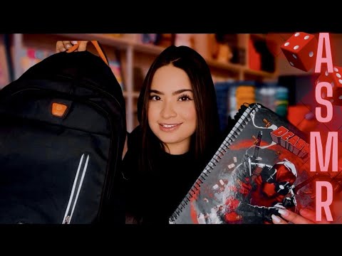 ASMR: PAPELARIA VENDEDORA TE AJUDA COM SEU MATERIAL ESCOLAR!