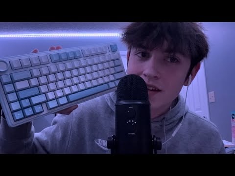 ASMR trigger assortment (Jellyfish🪼, mic blowing, keyboard sounds, etc.)