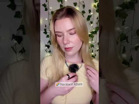 sounds of the rainbow necklace💐 #asmr #shorts