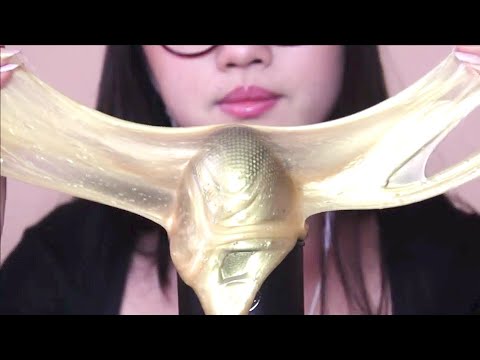 ASMR | Gold Slime on the Mic (Sticky Slime Sounds)