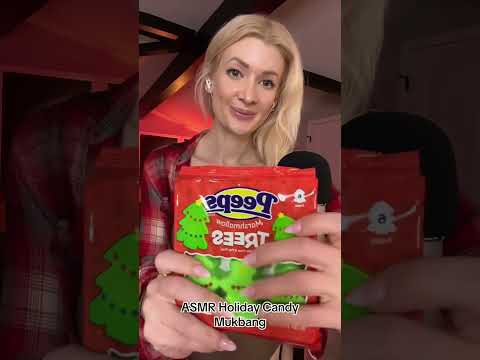 ASMR Holiday Candy Mukbang 🍭 #asmr #asmrtiktoks #asmr_tingles #asmrcandy #asmrholiday #asmrmouthsoun