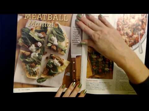 ASMR | Reading Recipes & Magazine Page Flipping (Whisper)