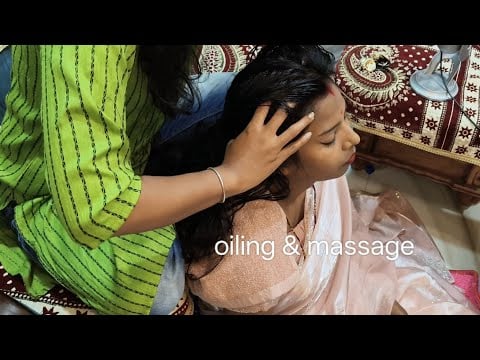 Asmr Deep Tissue Oiling And Massage For Complete Body Relaxation..💆‍♀️😴