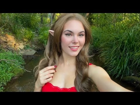 Forest Elf Does ASMR In Nature 🧝🏼‍♀️🍃✨