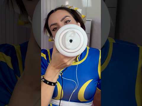ASMR 3DIO 😛 #chunli #3dio #shorts #asmr #cosplay