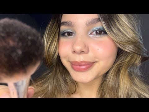 ASMR | TE MAQUIANDO BEM DE PERTINHO - (duvido voce não dormir)✨❤️ 