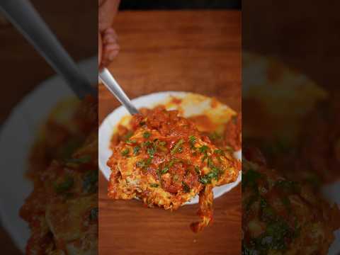 🔥 ASMR Egg Omelette Curry | Spicy & Comfort Food | Satisfying Cooking Sounds #shorts #asmr