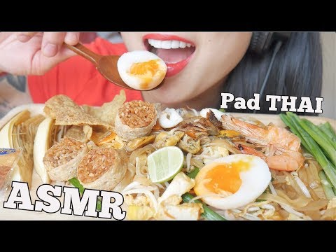 ASMR PAD THAI ผัดไทย (EATING SOUNDS) NO TALKING | SAS-ASMR