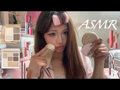 ASMR 💄 GRWM ft. Judydoll new product review haul unboxing & makeup tutorial