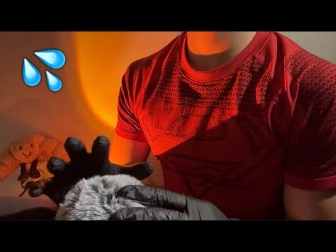 ASMR Mic Brushing for Deep Sleep ~Rain & Latex Gloves