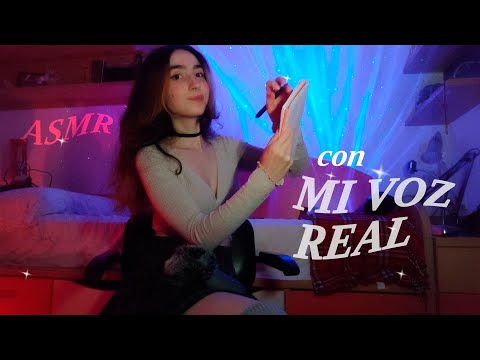 ASMR Hablando con MI VOZ REAL ✨ RP Entrevista trabajo Preguntas Absurdas