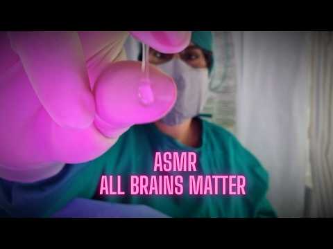 ASMR BRAIN SURGERY , DEEP ASMR LAYERD SOUNDS IN A OPEN BRAIN EXAM