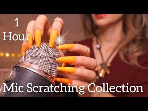 ASMR Mic Scratching Only Collection For Sleep ❤️ BRAIN MASSAGE ❤️ No Talking ASMR