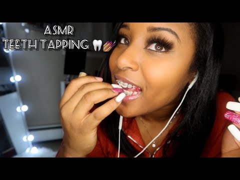 [ASMR] Teeth Tapping 😁 | 🦷💅🏾