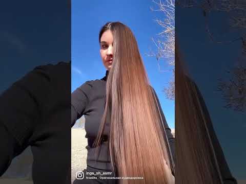 #asmr #longhair #silkyhair #hairflip #hairbrushing #ingashasmr #hairplay