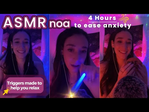 Soothing Sounds & Triggers Guaranteed to put you to Sleep | 4 HOURS of ASMR  💕| live #207