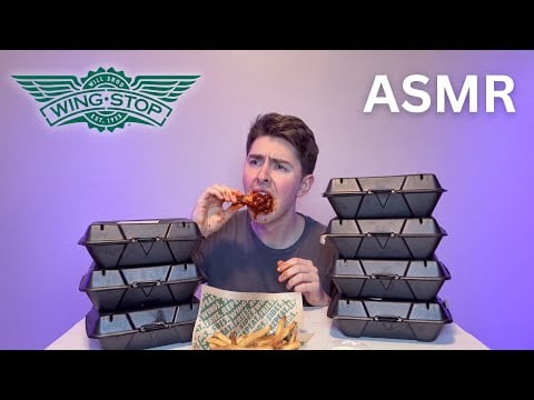 Trying EVERY Wingstop Flavor (ASMR Mukbang)