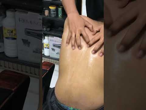 Oily Back Massage #backmassage #asmrsounds #oil #massagetherapy #backcrack #lahoribarber