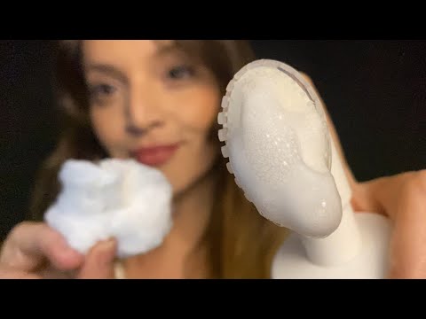 ASMR POV: FAZENDO PEELING NO SEU ROSTO 😴LIMPEZA DE PELE RELAXANTE