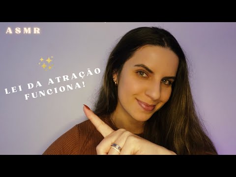 ASMR TÉCNICA INFALÍVEL DA LEI DA ATRAÇÃO pra você atrair o seu desejo! (passo a passo) ✨