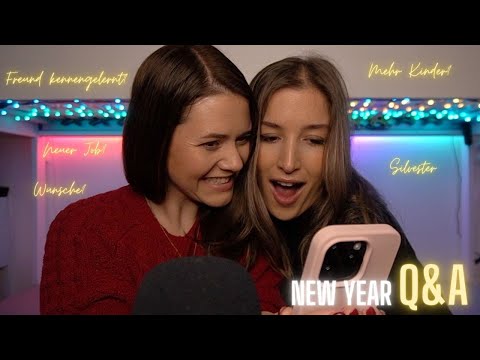 ASMR NEW YEAR Q&A mit Bestie ♡✨ Entspannt Fragen beantworten (Deutsch/German)