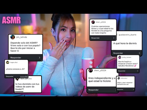ASMR✨ || Respondiendo preguntas de Instagram 🥶 ASMR susurros en español