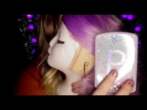 ASMR | Tingly Hair Brushing, Close Up Whispering, Dummy Mic💜