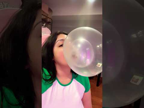 BUBBLE GUM ASMR | blowing DOUBLE bubble gum popping sounds #asmr #bubblegum