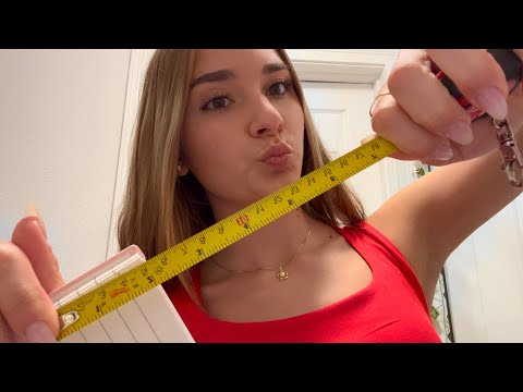 asmr bestie measures your face