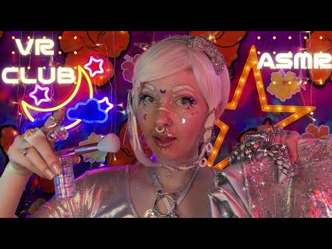 FIRST Time at the VIRTUAL REALITY Club of the Future! 🌟 ASMR Soft Spoken Makeover w/ Layered Sounds