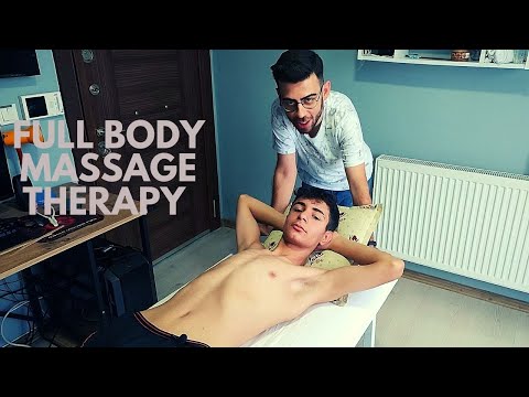 ASMR AMAZING VERY RELAXING SENSUAL FULL BODY TURKISH MASSAGE - chest,leg,back,arm,hand,shoulder