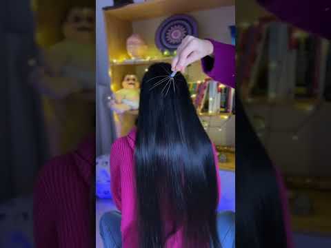 ASMR aplicado - Mexendo no cabelo #shorts