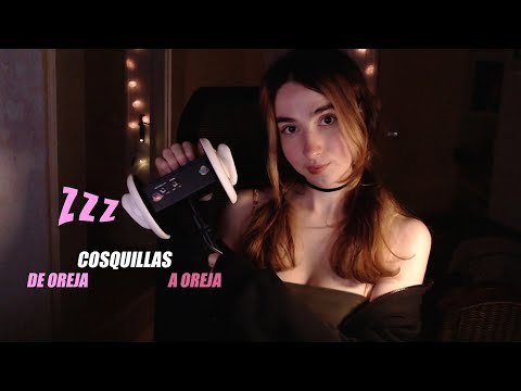 ASMR Masaje de Orejitas, Mouth Sounds y palabras cosquillosas DE CERCA