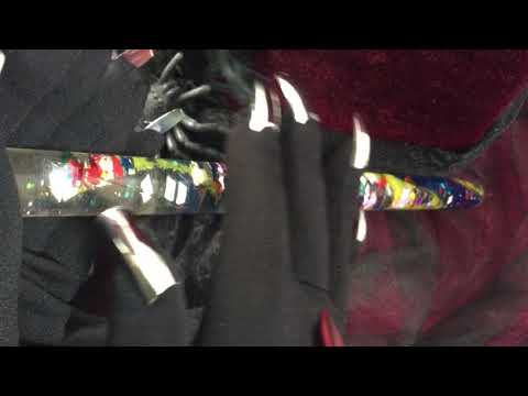 GLOVES WITH NAILS 🖤 TAPPING  ON A MAGIC STICK 🎧  [[ASMR]]