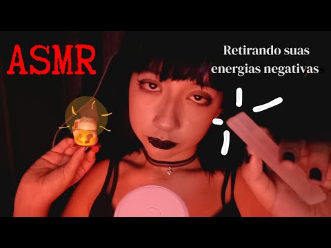 ASMR Retirando Suas Energias Negativas 💗🕯️