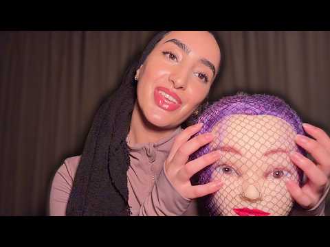 ASMR Fishnet Scalp Scratching Gets More Aggressive Every Minute 😵‍💫
