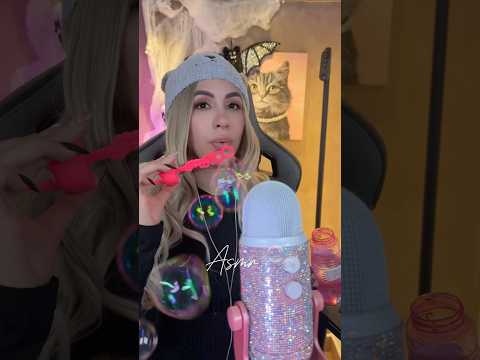 Así suenan las burbujas cerca de un micrófono blue yeti 🥰🥰🥰 #asmr #relax