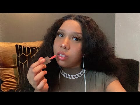 ASMR LIPGLOSS APPLICATION & M♡UTH SOUNDS | FENTY BEAUTY GLOSSY POSSE