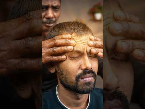 This Indian Head Massage Will MELT Your Stress Away | 100% Relaxing ASMR #shorts