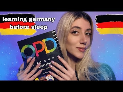 asmr| Learning 200 German words before sleep 💤