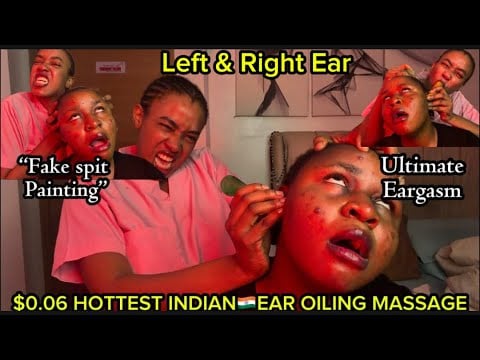 ASMR✨INDOOR STREET INDIAN🇮🇳HEAD& EAR INTENSE MASSAGE,SPITPAINT THAT SENT SUSAN TO ANOTHER DIMENSION