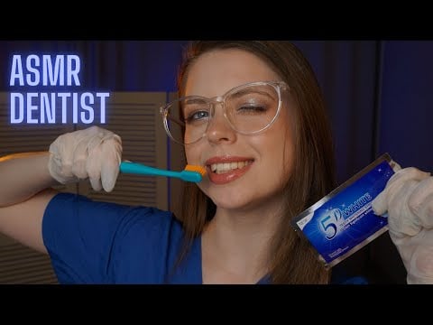 [ASMR] 🦷 At the Dentist | Professional Teeth Whitening | Teeth Brushing, Medical ASMR