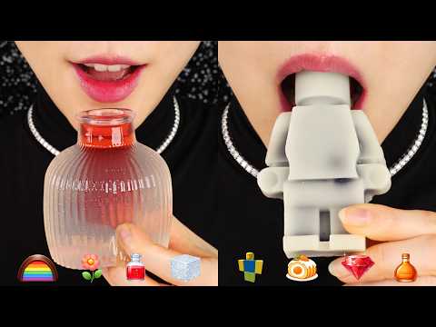 FROZEN WAX CANDY ASMR CHOCOLATE COVERED MARSHMALLOW ASMR JELLY ASMR CANDY ASMR 🍭