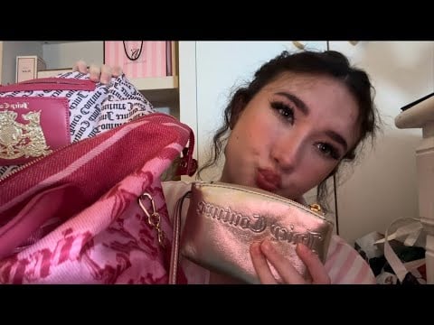 ASMR juicy bag collection & gum chewing !!👛