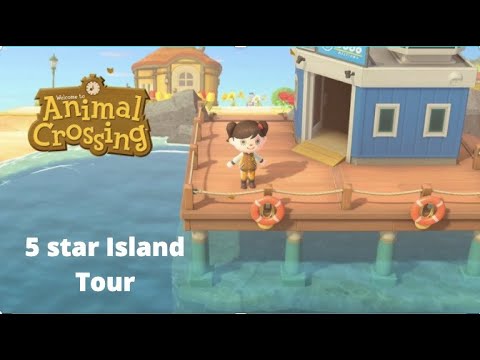 ASMR - Animal Crossing New Horizons: Touring my 5-star Island (whispered voice over)